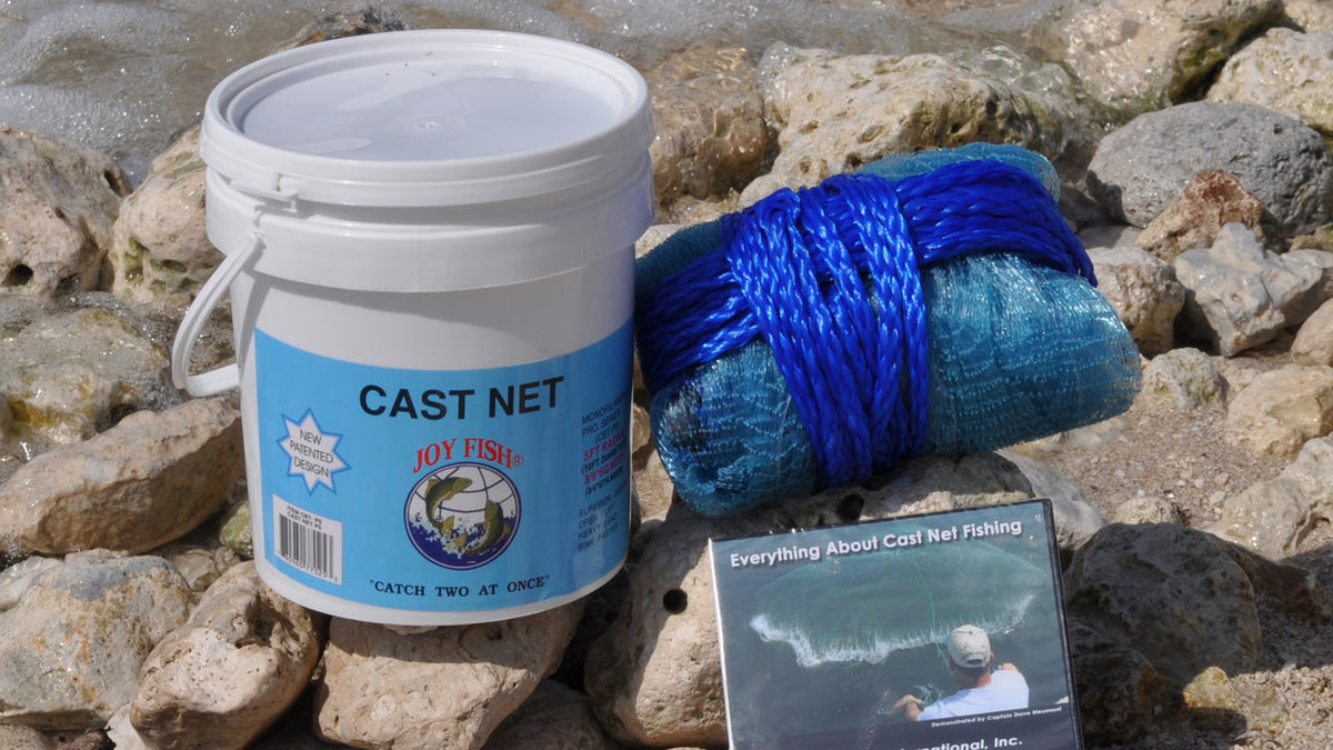Joy Fish Professional Bait Cast Net with in. Square Mesh Joy Fish Professional Bait Cast Net with in. Square Mesh