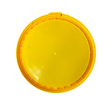 5 Gallon Outdoor Metal Handle Bucket with Lid, Yellow Color