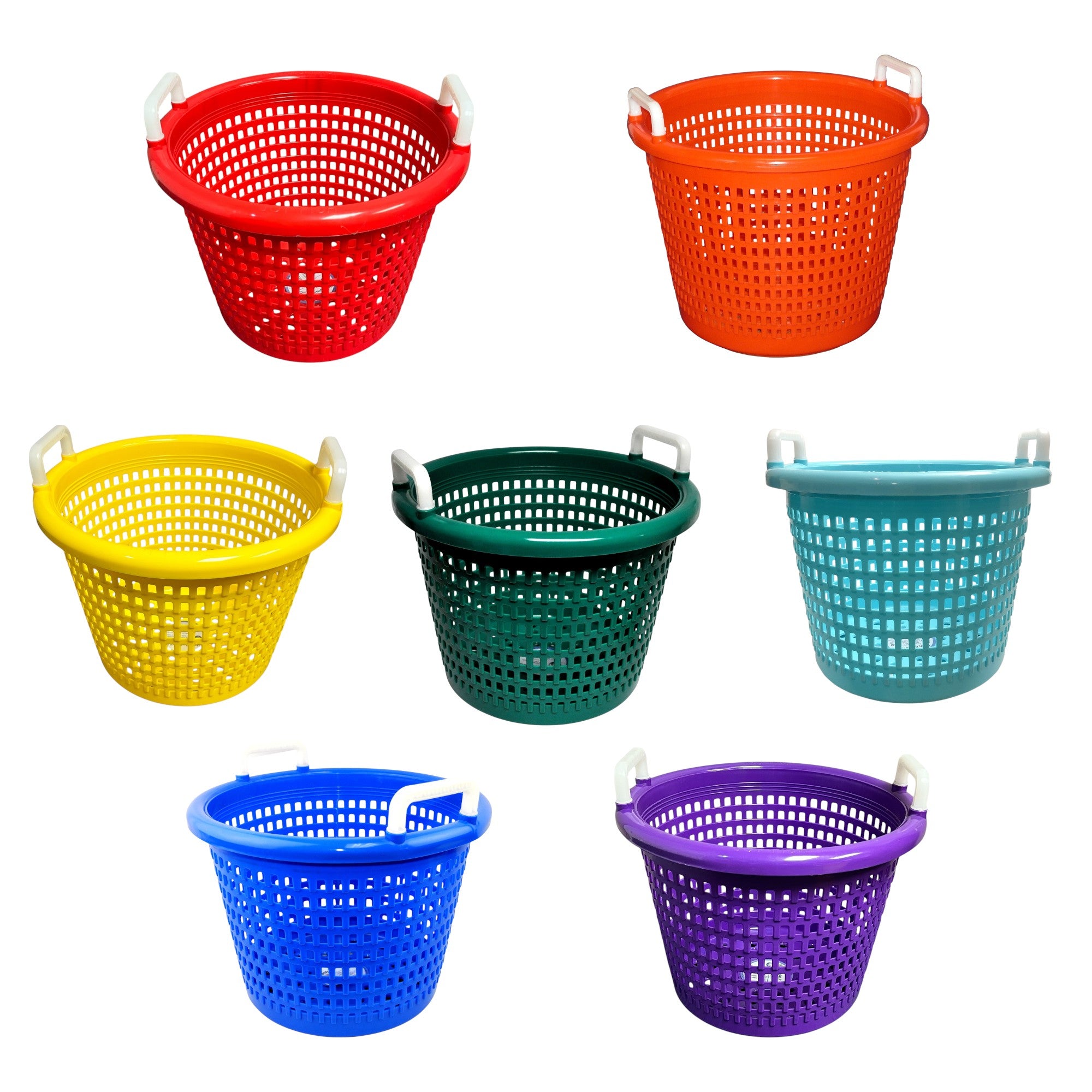 Basket for Fishing, Laundry Basket, all Purpose Handy Basket-Yellow, can take hot and cold condition, used by commercial fishermen for decades
