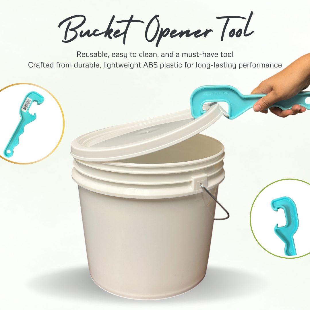 Bucket Lid Opener Tool for 3-5 Gallon Buckets, ABS Plastic, Turquoise ...